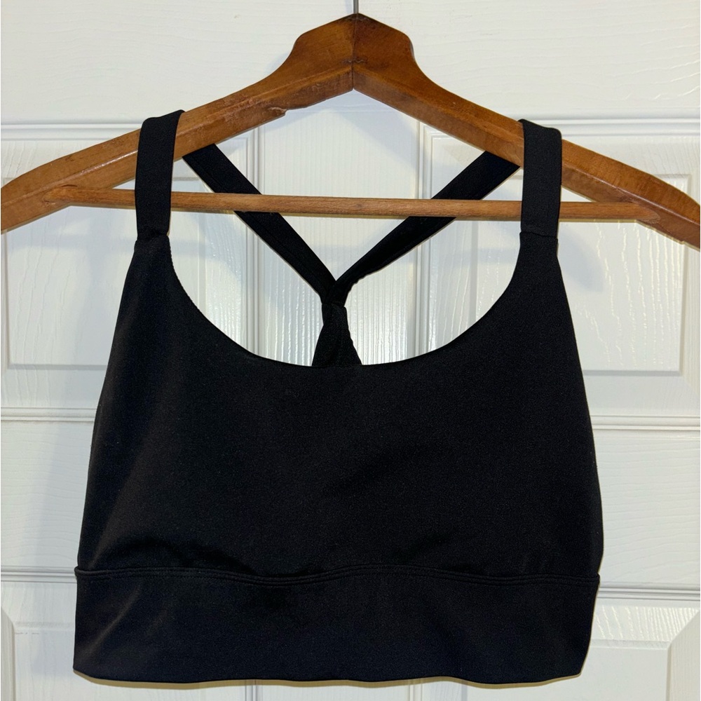 Natori Black Slorts Bra, Size Large